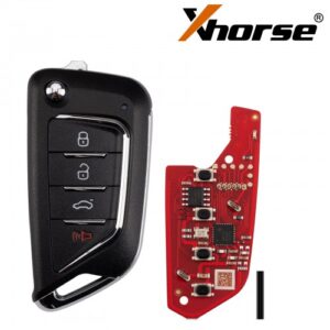 XHORSE XKCD06EN 4 Buttons Gen2 Fold Wired Remote Second Generation Universal Wired Remote Key