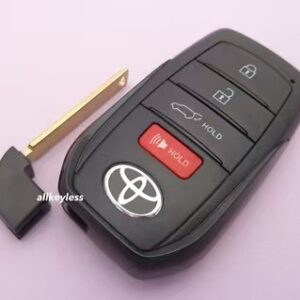 TOYOTA Keyshell BLACK Style 4 BUTTONS