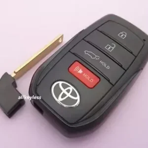 TOYOTA Keyshell BLACK Style 4 BUTTONS