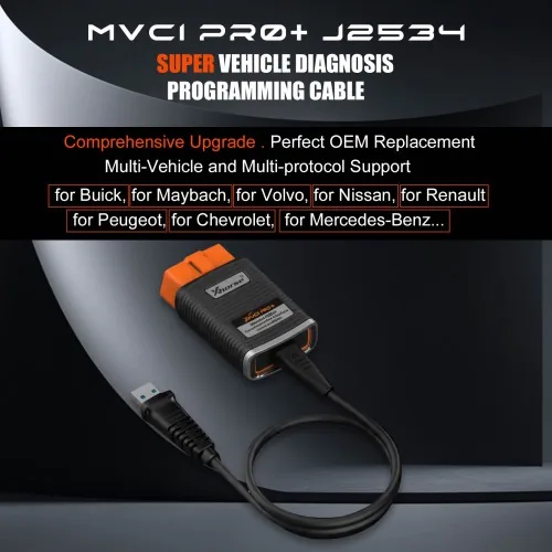 Xhorse MVCI PRO+ J2534 Diagnostic Cable (XDMVJP) - Image 5
