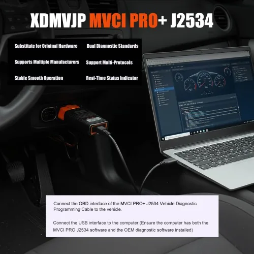 Xhorse MVCI PRO+ J2534 Diagnostic Cable (XDMVJP) - Image 6