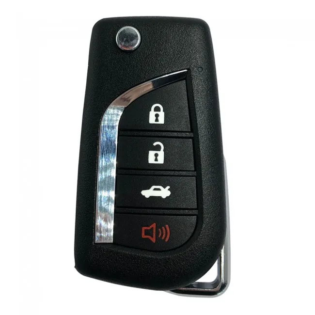Xhorse XKTO12EN Toyota Style Flip Wire Remote Key (4-Button)