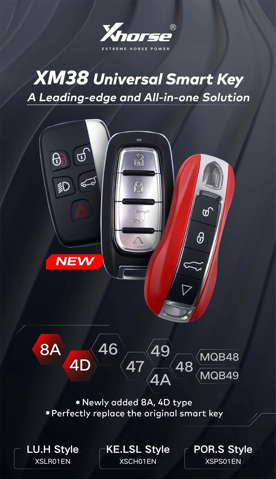 xhorse jlr xm38 smart key